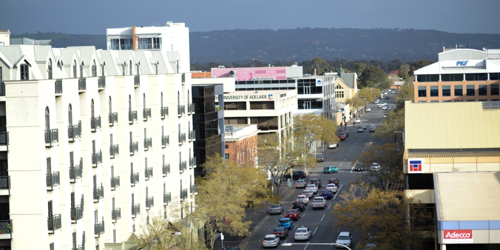 Apartment blocks in the CBD. Photo: Nat Rogers/InDaily