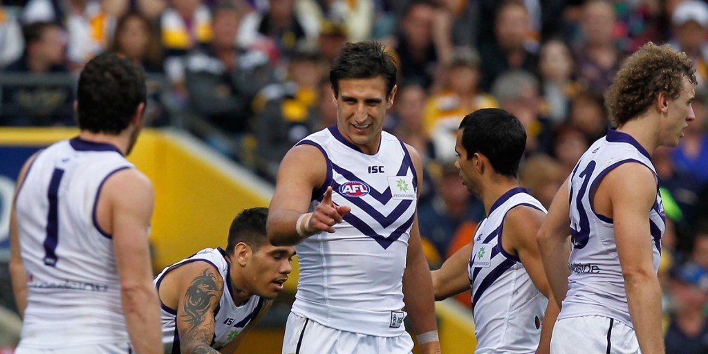 Fremantle's Matthew Pavlich; the Dockers won the local derby