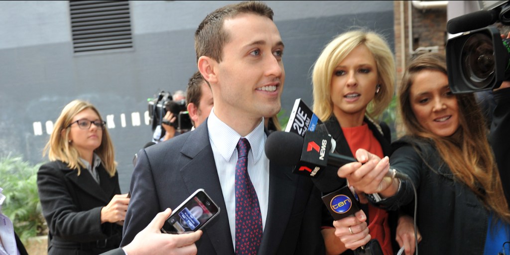 Bookie Tom Waterhouse, considered the heaviest advertiser of live odds on Australian television.