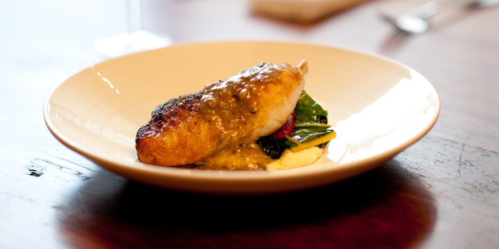 Thumbnail for Crispy-Skin Chicken Breast with Mushroom Veloute