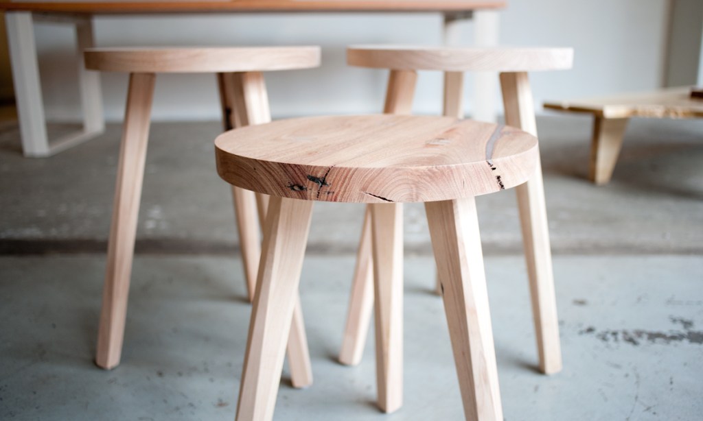 Justin Hermes' furniture. Photos: Nat Rogers / InDaily