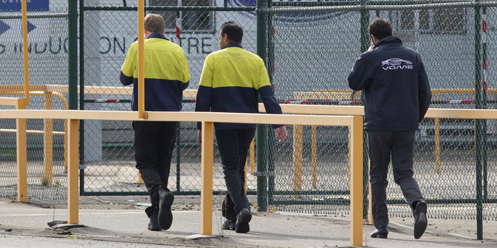 Ford workers at the Geelong manufacturing plant