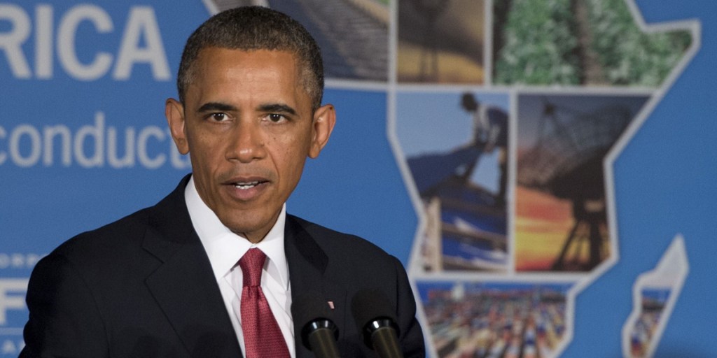 President Obama in Tanzania yesterday.
