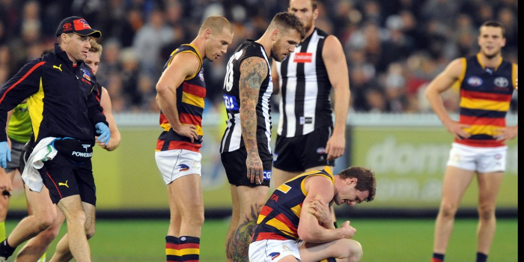 Down and out - Dangerfield on the MCG last Friday night