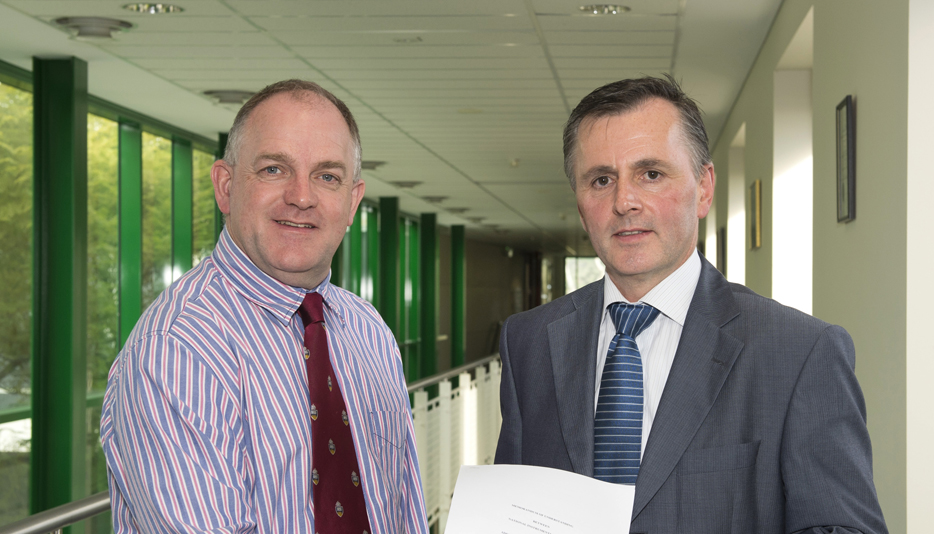 Professor John Roddick (left) and Mr Matej Krajnc of National Instruments