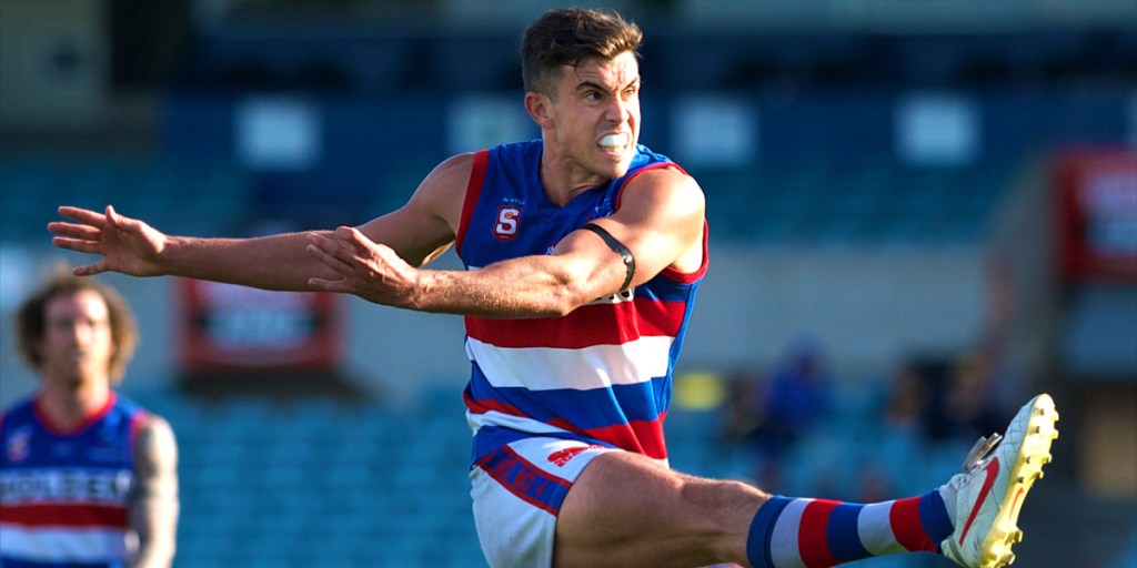 Brad Symes in action for SANFL team Central Districts
