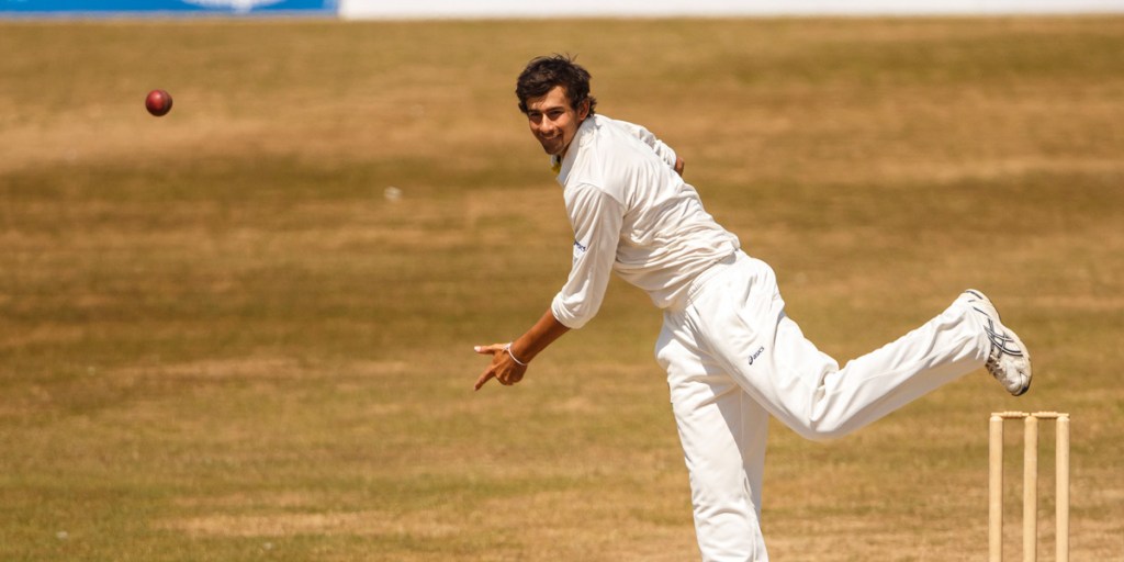 Young spinner Ashton Agar during a tour match against Sussex this week.