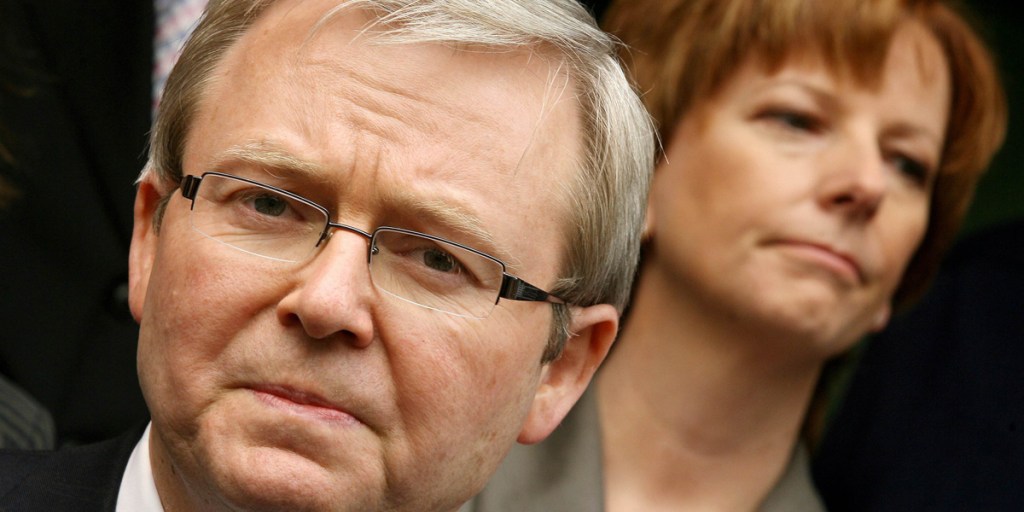 Kevin Rudd and Julia Gillard in 2006, before the leadership merry-go-round took off.