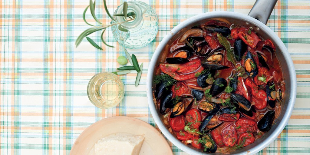 Thumbnail for Tomato, chilli and mussel soup