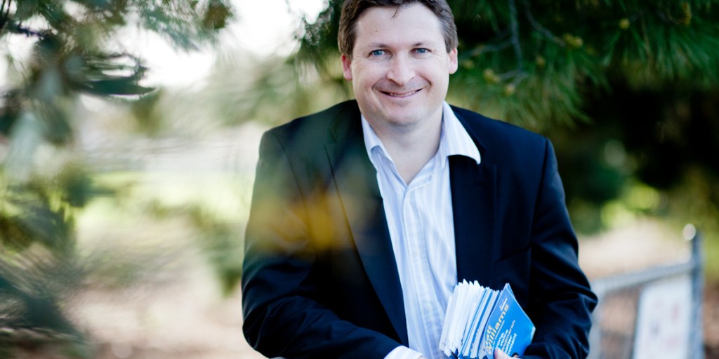 Liberal candidate for Hindmarsh Matt Williams. Photo: Nat Rogers/InDaily