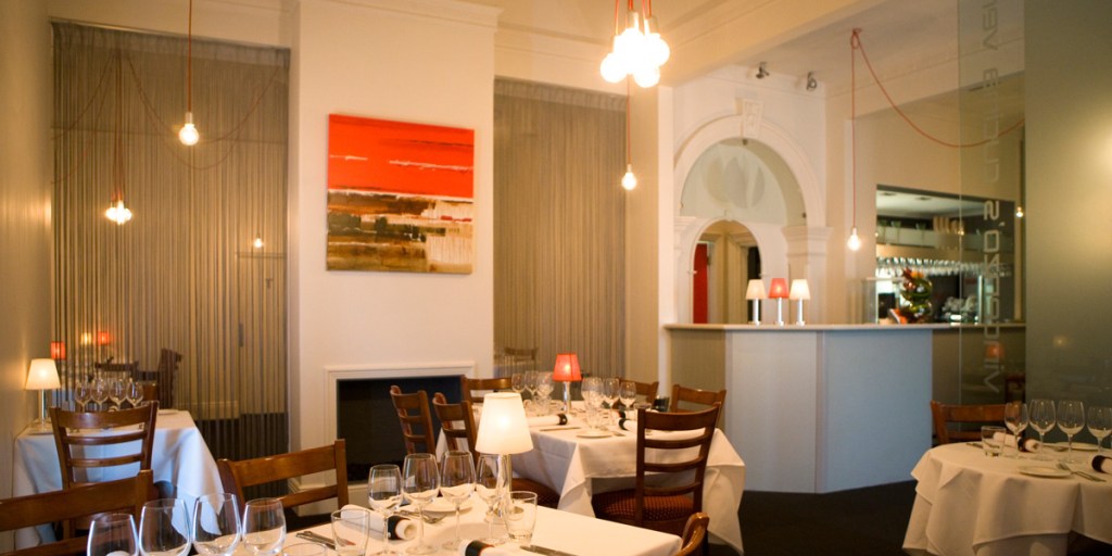 The simple room at Vincenzo's Cucina Vera