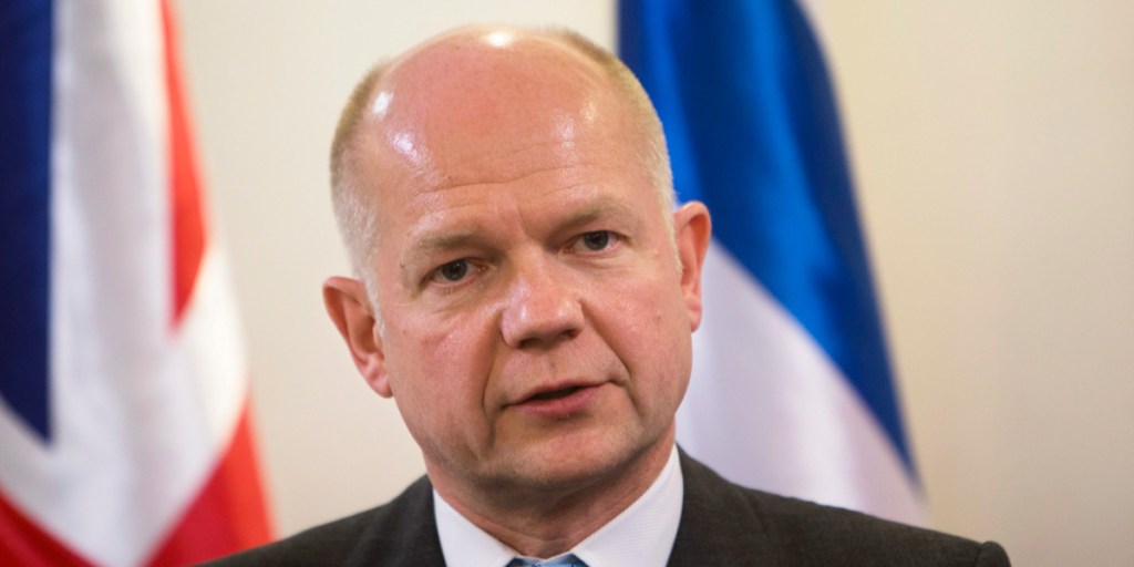 British Foreign Secretary William Hague