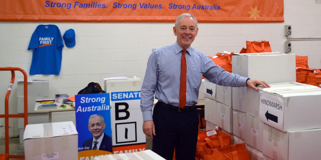 Happier days: Liquidators say Bob Day left his companies to run themselves when he entered politics. Photo: Laura Cook / InDaily