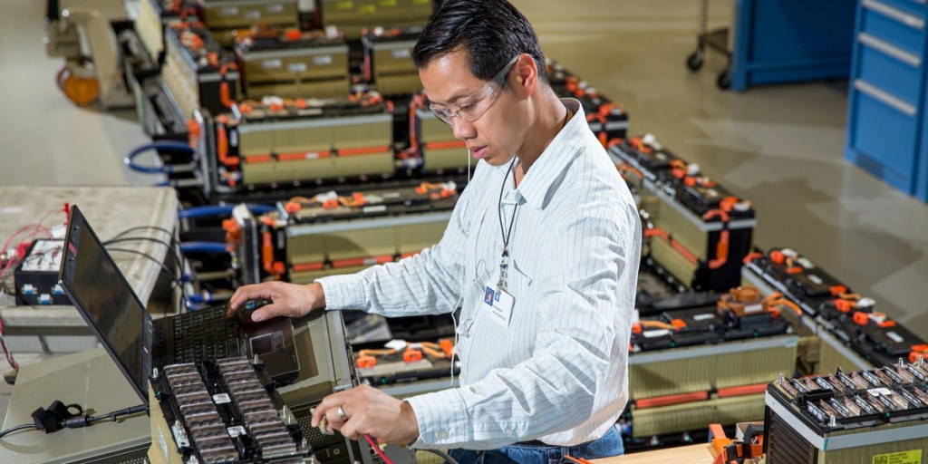 GM's Global Battery Systems Laboratory in Warren, Michigan, where it tests and validates both battery cells and packs for all of GM's vehicle 