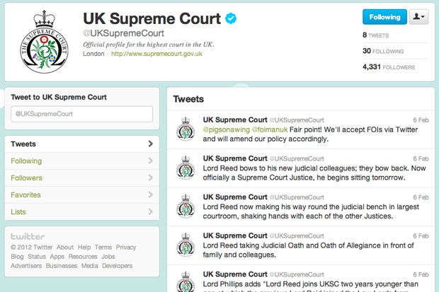 Thumbnail for Twitter in the court: #abouttime