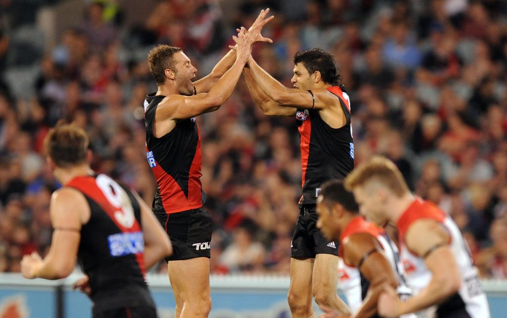 Bellchambers (left) with Patrick Ryder