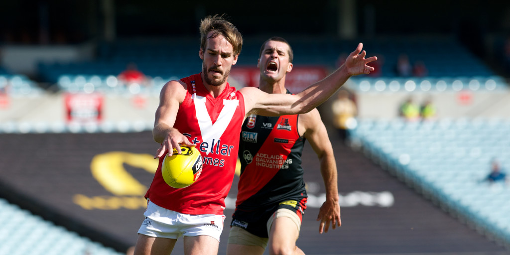 George Thring bursts clear. Photo by Michael Errey