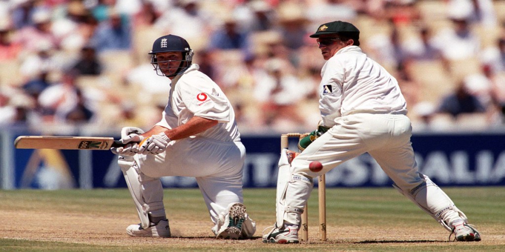 Graeme Hick in an Ashes series in Australia