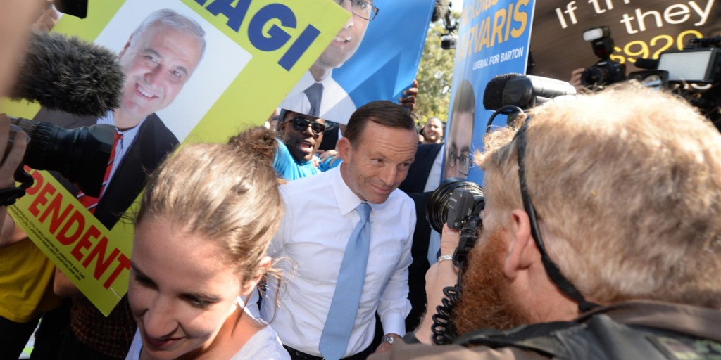 Winners are grinners: Prime Minister-elect Tony Abbott