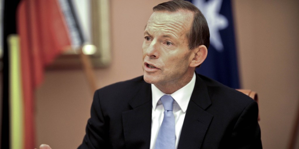 Tony Abbott during the first full meeting of his ministry this week.