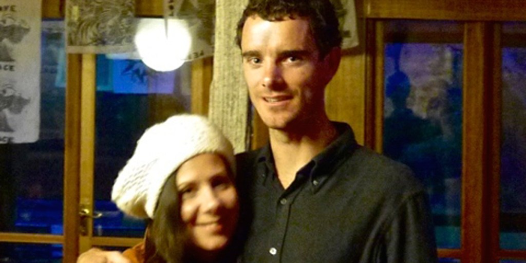 Australian architect Ross Langdon and his partner Elif Yavuz.