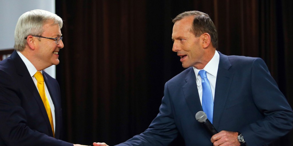 Kevin Rudd and Tony Abbott are making their final pitches for votes.