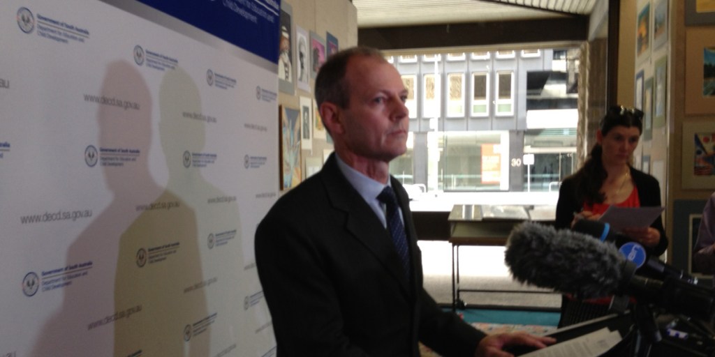 Education Department chief Tony Harrison