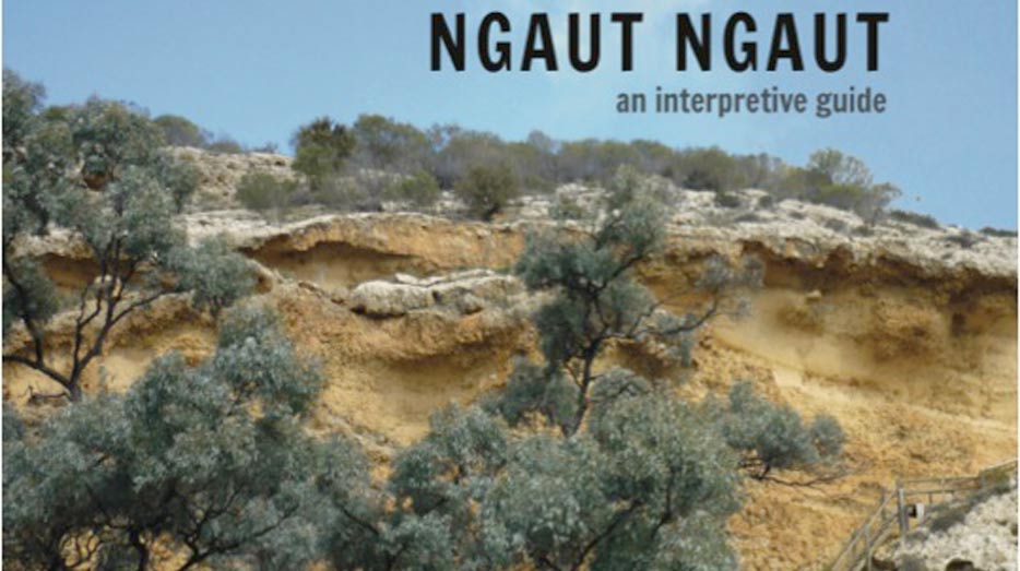 Detail of the cover of the Ngaut Ngaut interpretive guide.