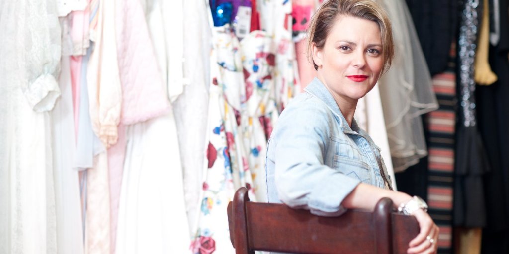 Vintage expert and stylist Cassandra Liebeknecht. Photo: Nat Rogers / InDaily
