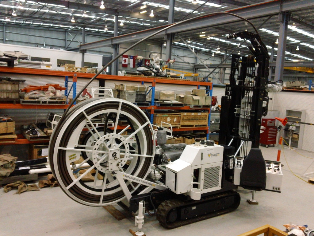 A sneak peek at the new drill rig