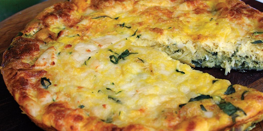 Thumbnail for Frittata with zucchini, lemon and kefalograviera
