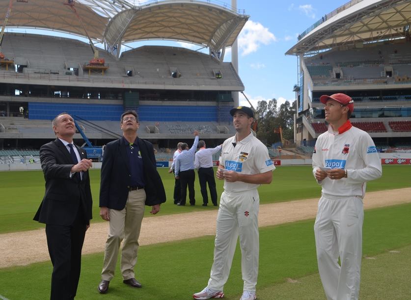 Premier Weatherill tosses the coin
