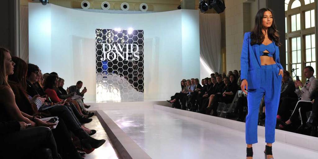 A David Jones fashion launch in July this year.
