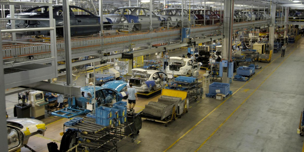 Holden's Elizabeth production line.