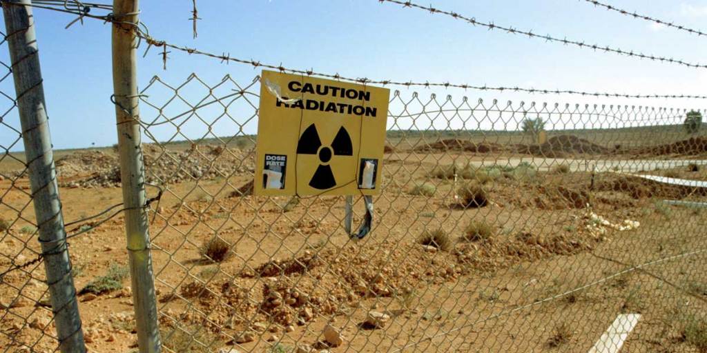 The Taranaki British Atomic weapon test site at Maralinga.