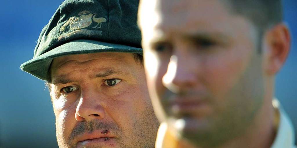 Ricky Ponting (left) and Michael Clarke during the 2009 Ashes series.