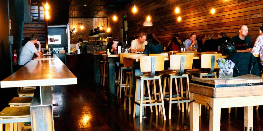 The downstairs buzz at Press. Photo courtesy Press Food & Wine