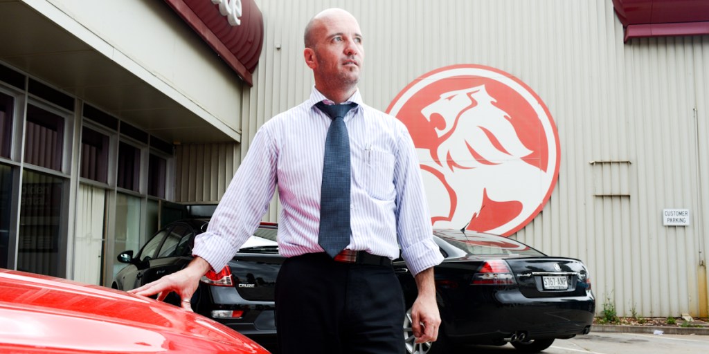 Paul Page tries to find a smile for the camera. Photo: Nat Rogers / InDaily