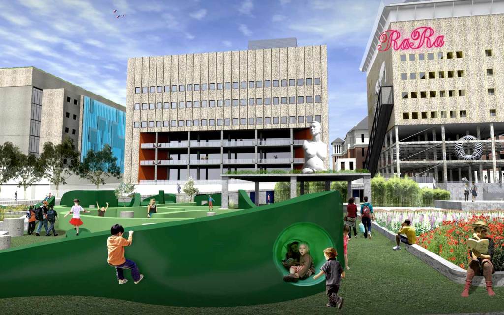 The winning design for the site, by SLASH