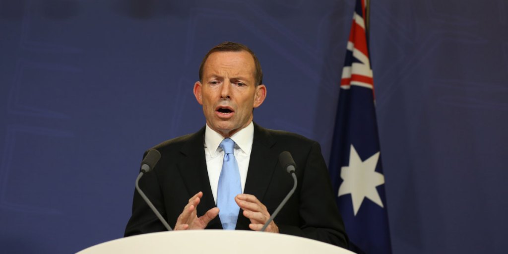 Prime Minister Tony Abbott in Sydney today, announcing that Australia will pull out its troops from Afghanistan as soon as possible.