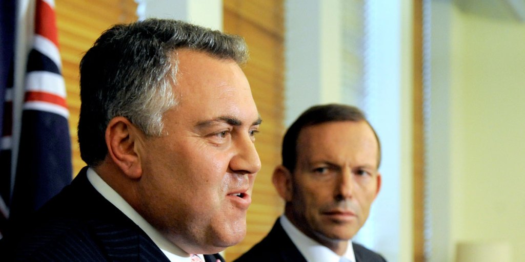 Treasurer Joe Hockey (left) with Prime Minister Tony Abbott. File photo.