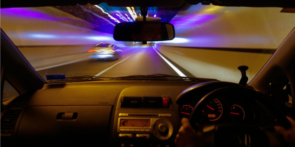 Inside Brisbane's tolled M7 motorway. 