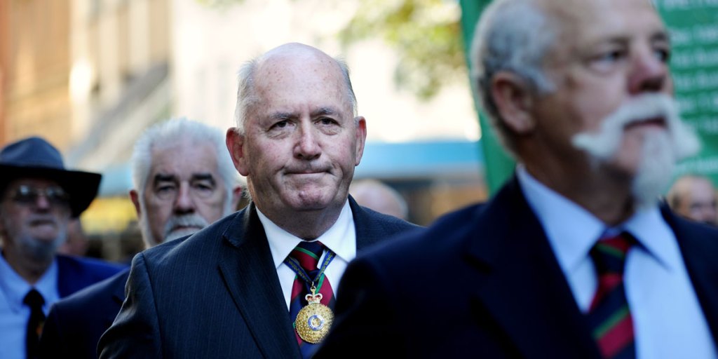 Peter Cosgrove during the 2013 Anzac Day parade in Sydney.