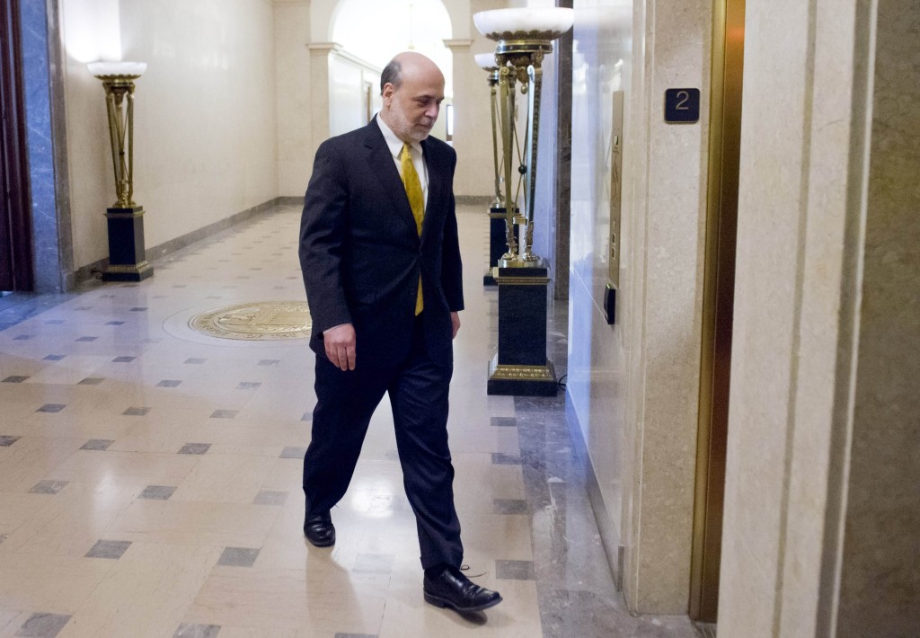 Bernanke leaves his US Fed Reserve office for the final time