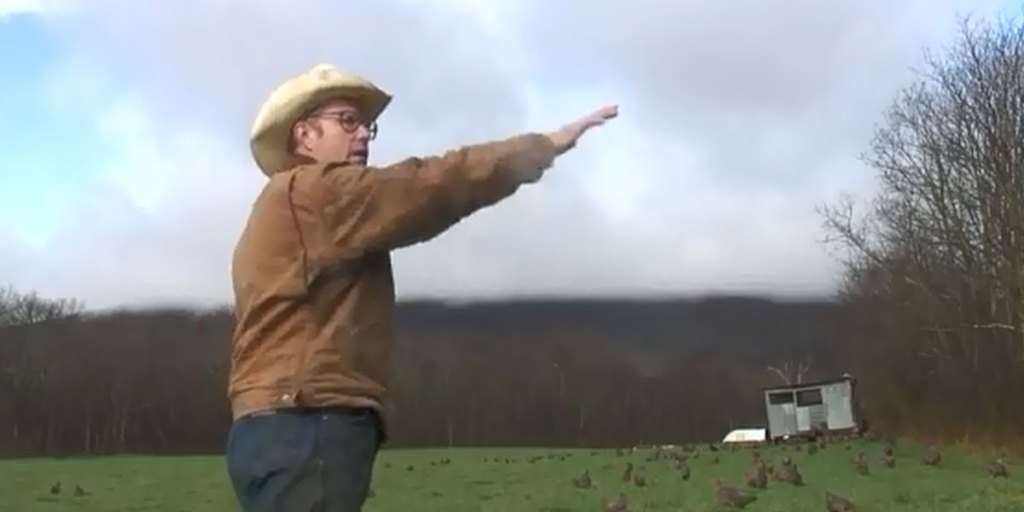 Joel Salatin on his Virginia farm