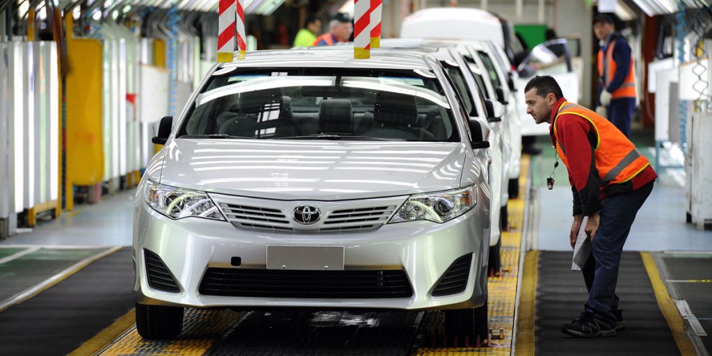The Toyota manufacturing plant in Altona, Melbourne.