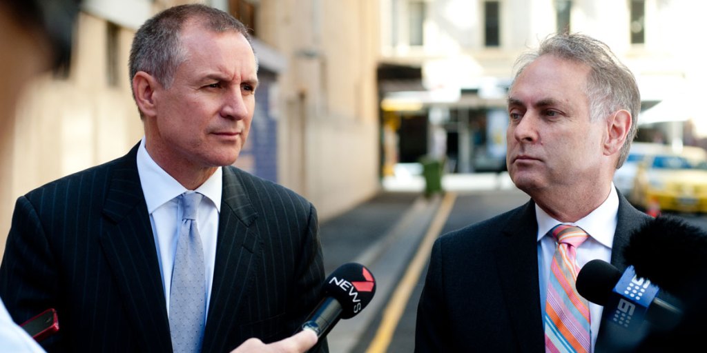 Jay Weatherill (left) and Don Farrell. Photo: Nat Rogers/InDaily