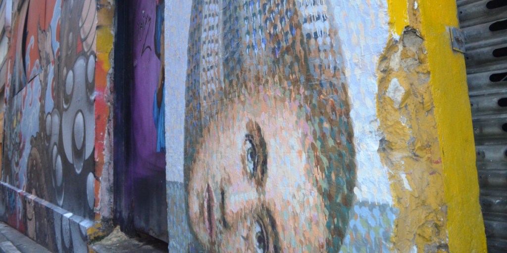 James Cochran’s Blyth Street mural in the Adelaide CBD.