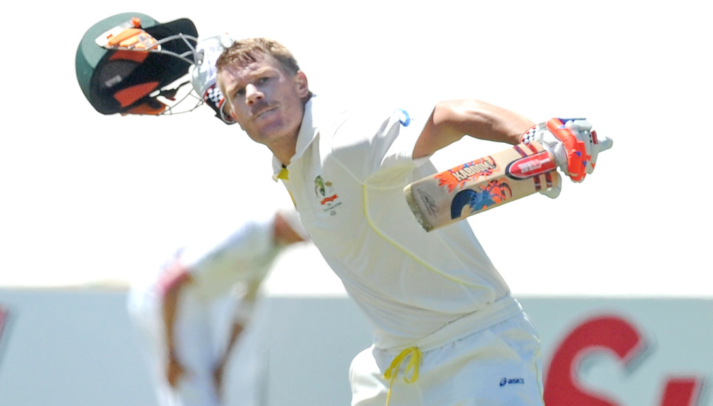 Thumbnail for Warner ton puts Aussies on top
