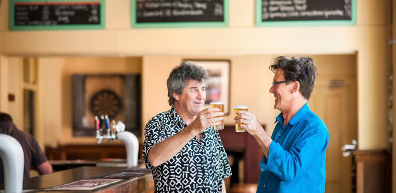 Phil Harris and Adrian Welke. Photo: David Sievers